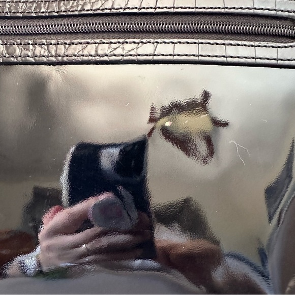 Brighton Ferguson purse with coin Elegant Black Patent Leather Tote Bag - Picture 7 of 15